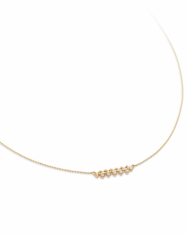 Silas 14k Yellow Gold Necklace in White Diamond image number 0.0