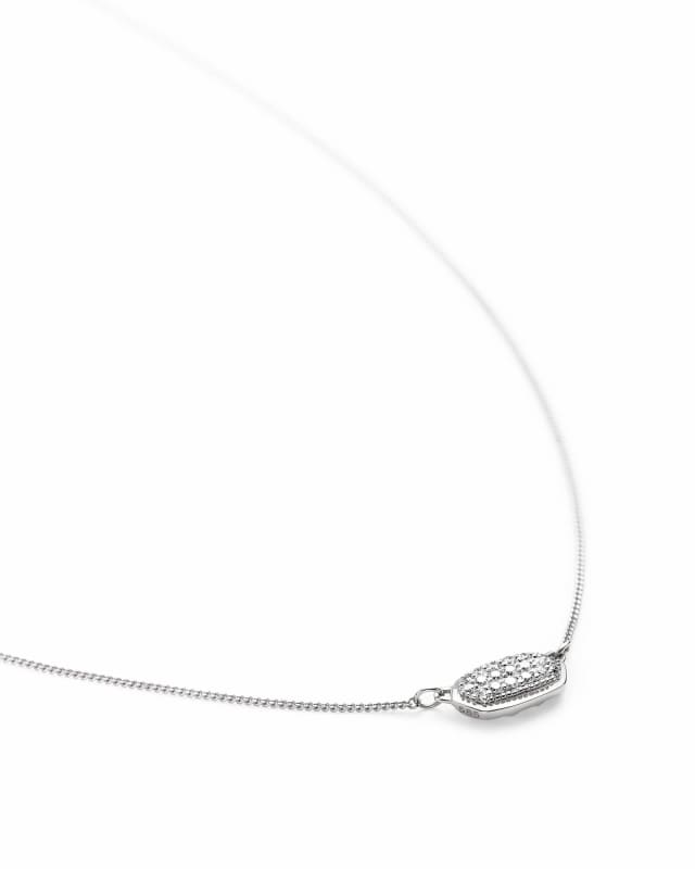 Lisa Pendant Necklace in Pave Diamond and 14k White Gold image number 0.0