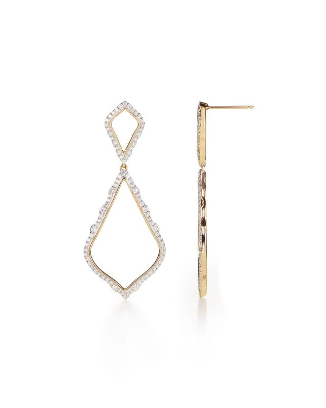 Alexa Pave Diamond Statement Earrings  image number 1.0