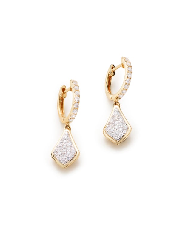 Luella Pavé Diamond Drop Earrings image number 0