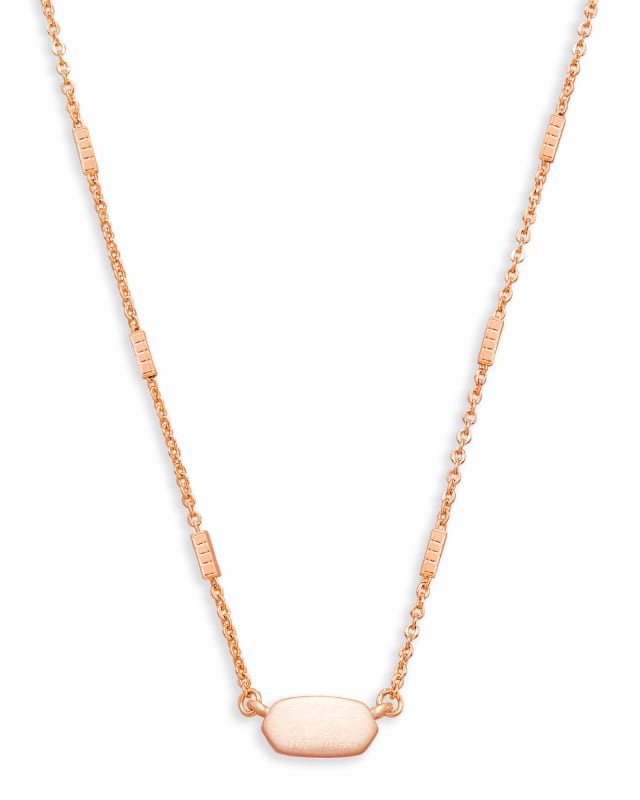 Fern Pendant Necklace in Rose Gold image number 0.0