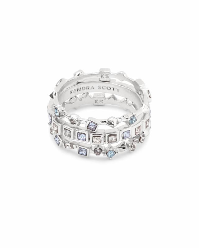 Karis Silver Stackable Ring Set image number 1.0