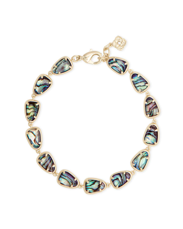 Susanna Gold Link Bracelet in Iridescent Drusy image number 0.0