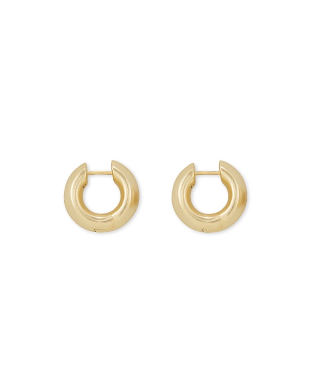 Mikki Huggie Earrings in Gold image number 0.0