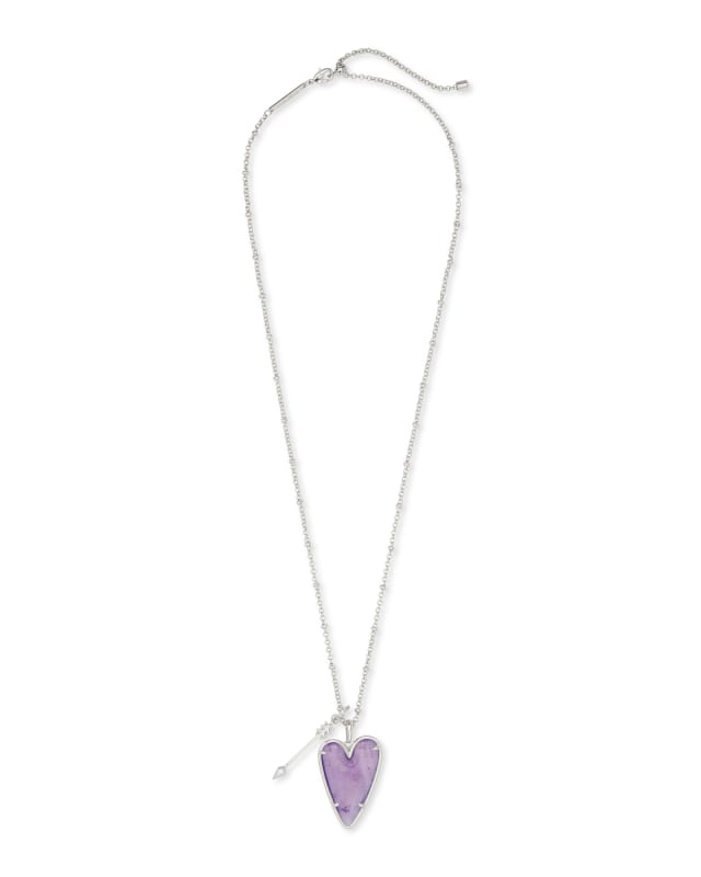 Ansley Heart Long Pendant Necklace image number 1.0