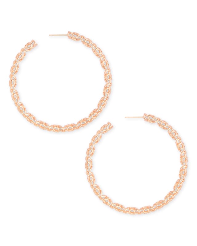 Made by Mary Maude Hoop Earrings | Bold Yet Minimal, Lightweight Rose Gold Filled / 19mm