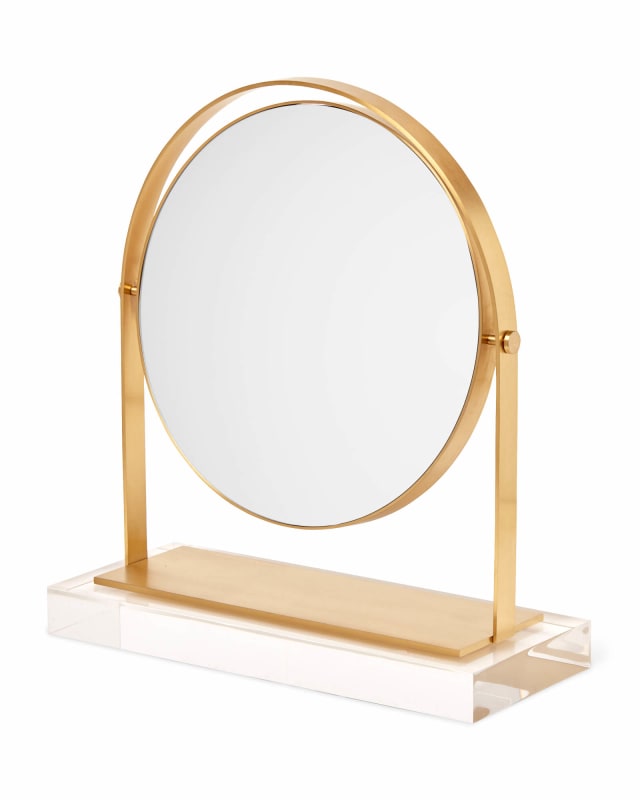 Brass & Acrylic Vanity Mirror image number 0.0