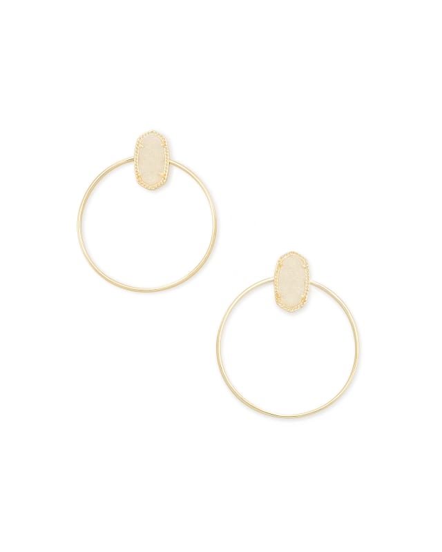Mayra Hoop Earrings In Gold | Kendra Scott