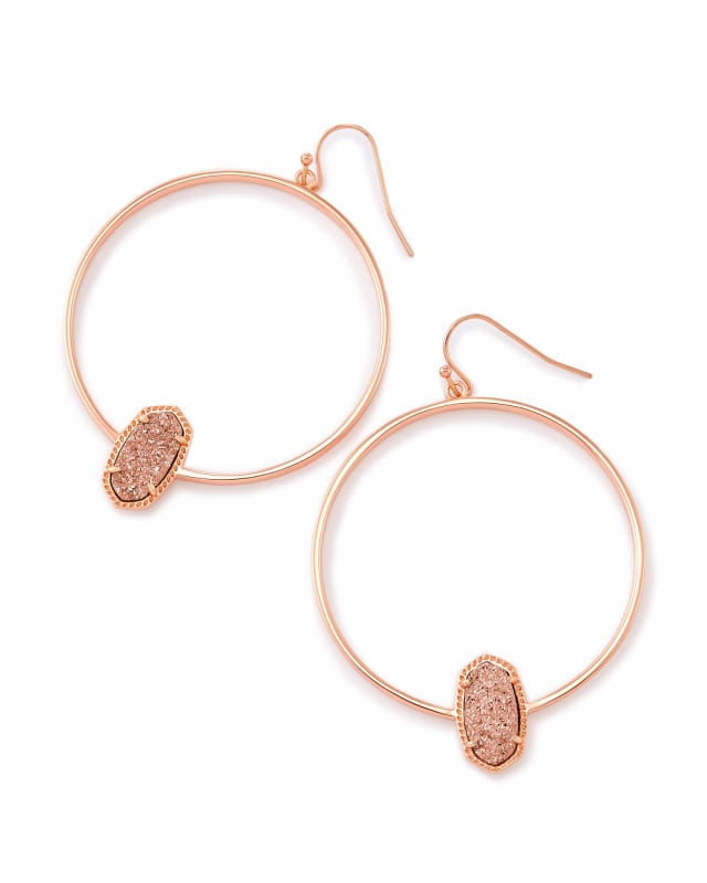 Elora Hoop Earrings in Rose Gold image number 0.0