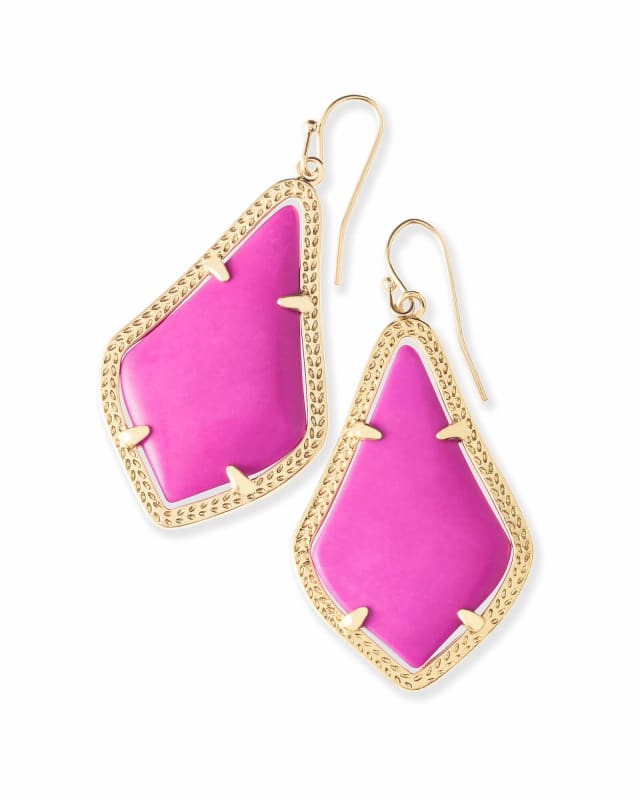 Alex Drop Earrings in Magenta image number 0.0