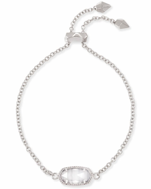 Elaina Silver Adjustable Chain Bracelet in Slate image number 0.0