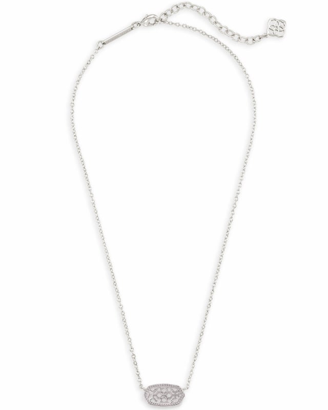 Elisa Silver Pendant Necklace in Filigree | Kendra Scott