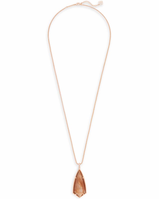 Carole Long Pendant Necklace in Rose Gold image number 1.0