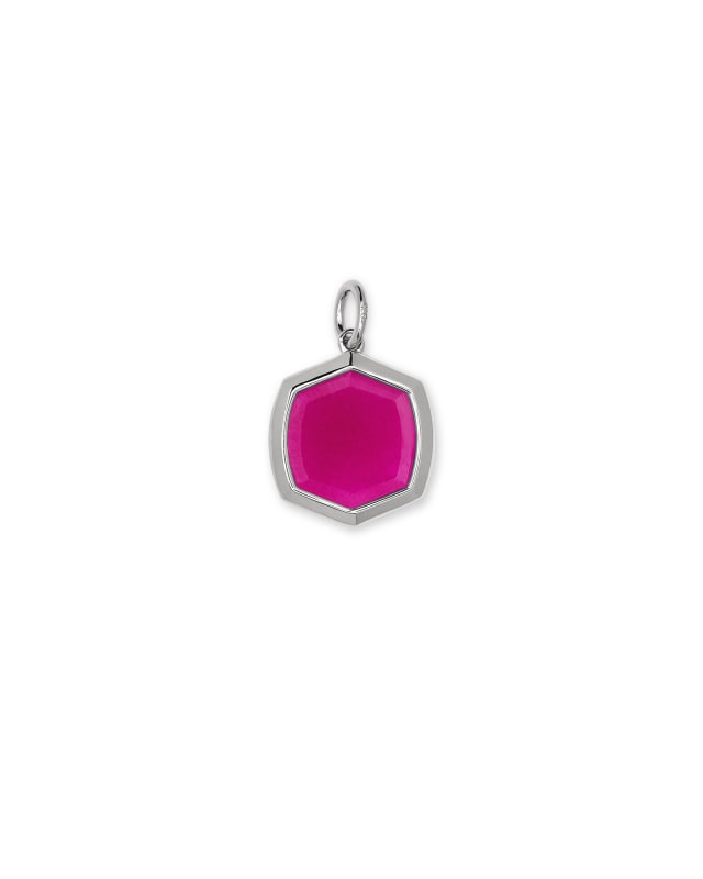 Davis 18k Gold Vermeil Charm in Dyed Pink Quartzite image number 0.0