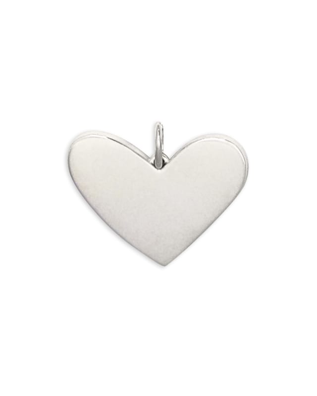Ari Large Heart Charm in Sterling Silver image number 0.0