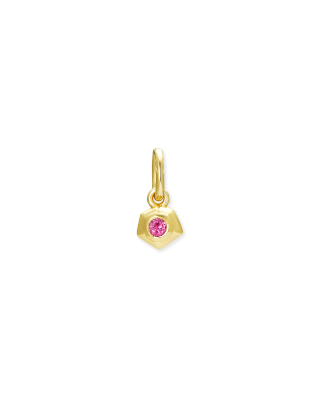 Blaire 18k Gold Vermeil Charm in Pink Topaz  image number 0.0