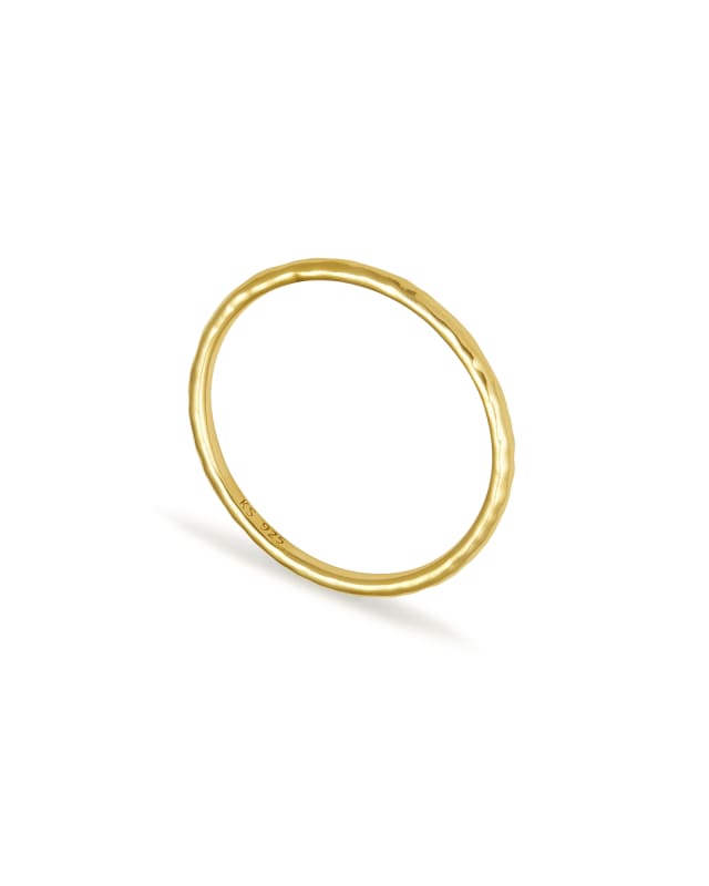 Larissa Band Ring in 18k Gold Vermeil image number 1.0