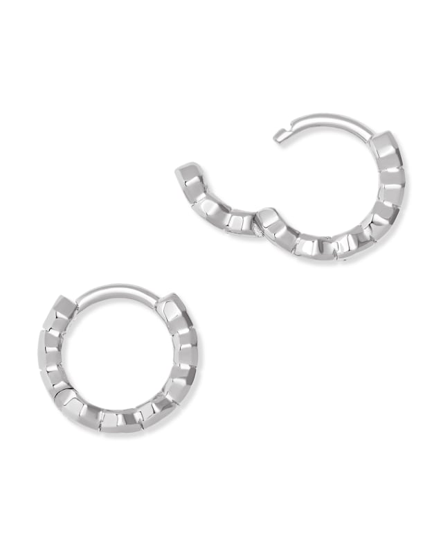 Davis Huggie Earrings in Sterling Silver image number 2
