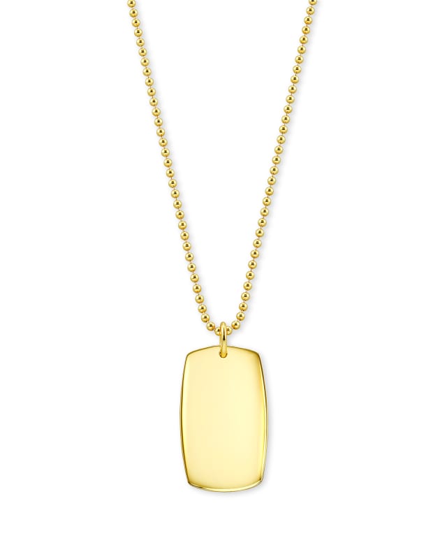 Folds Of Honor Pendant Necklace in 18k Gold Vermeil image number 0