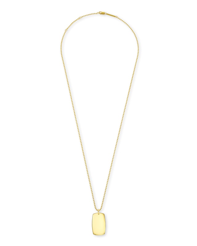 Folds Of Honor Pendant Necklace in 18k Gold Vermeil image number 2.0