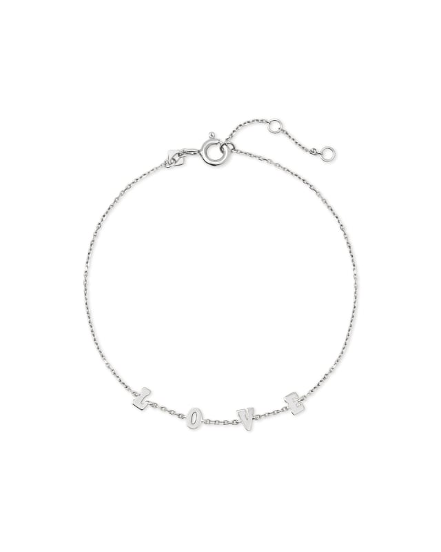 Love Delicate Chain Bracelet in Sterling Silver image number 0.0