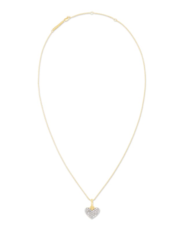 Ari Heart Pendant Necklace in 18k Gold Vermeil