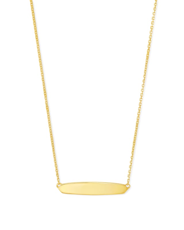 Optimist Mattie Bar Pendant Necklace in 18k Gold Vermeil image number 1.0