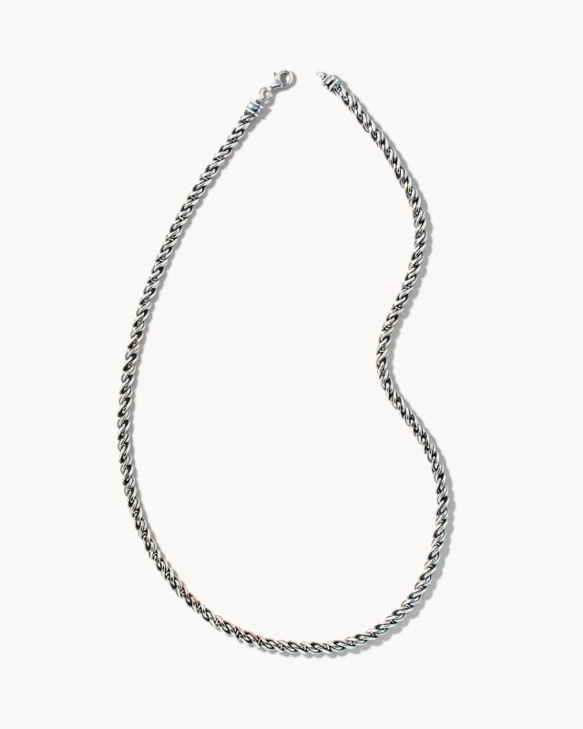 Beck Rope Chain Necklace in Oxidized Sterling Silver image number 0.0