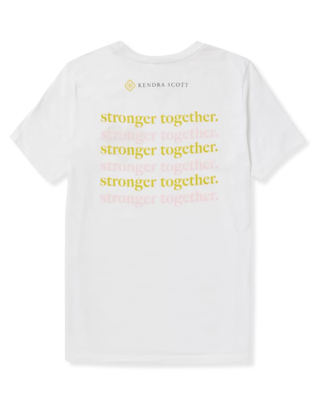 Stronger Together Women's White T-Shirt image number 1.0