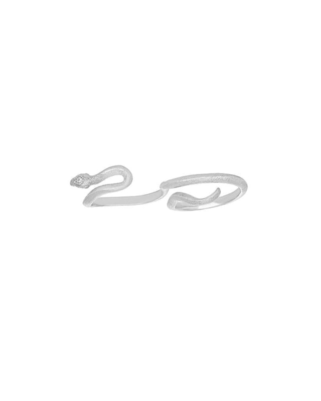 Bryce Double Ring in Silver