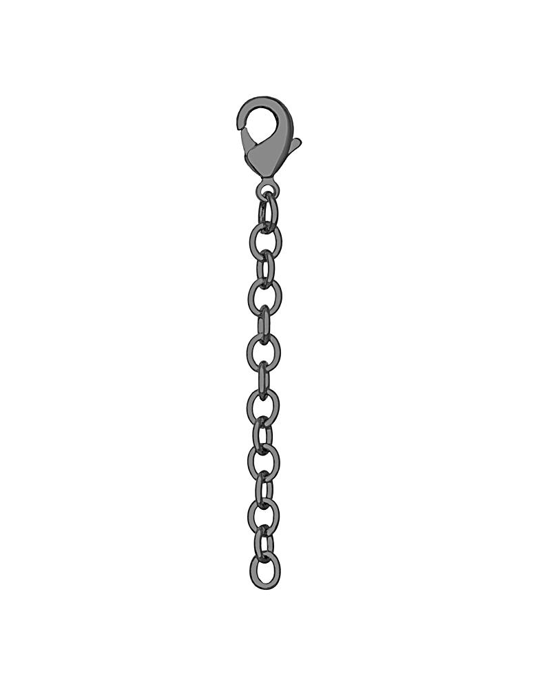 2 Inch Gunmetal Lobster Claw Extender image number 0