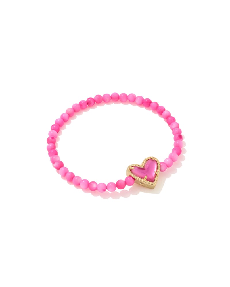 Beaded Ari Gold Stretch Bracelet in Pink Mix image number 0
