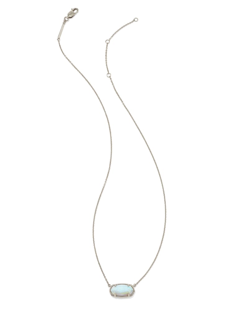 Elisa Sterling Silver Pendant Necklace in White Sterling Opal image number 1