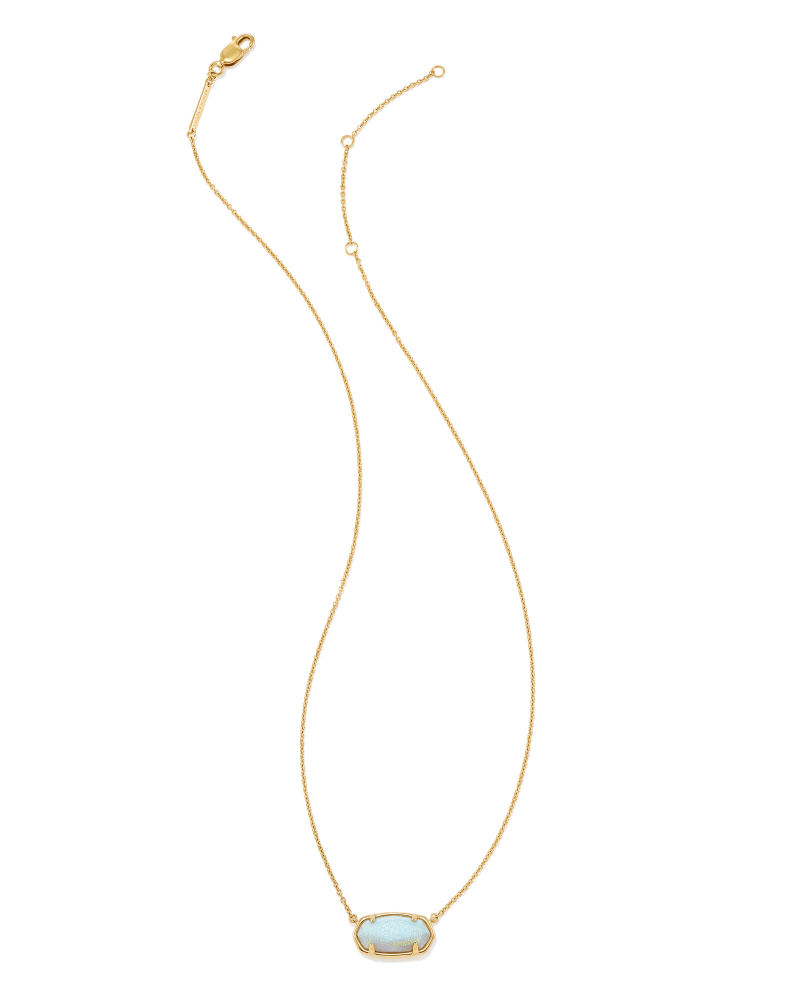 Elisa 18k Gold Vermeil Pendant Necklace in White Sterling Opal image number 2