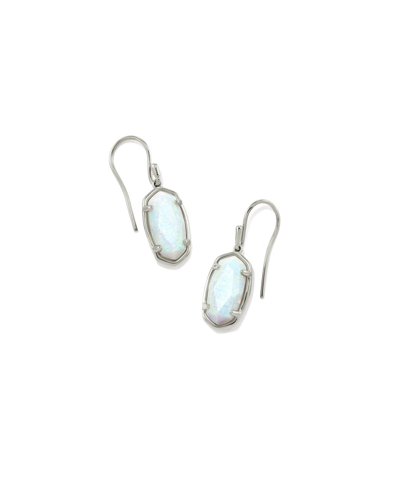 Lee Sterling Silver Drop Earrings in White Sterling Opal image number 0