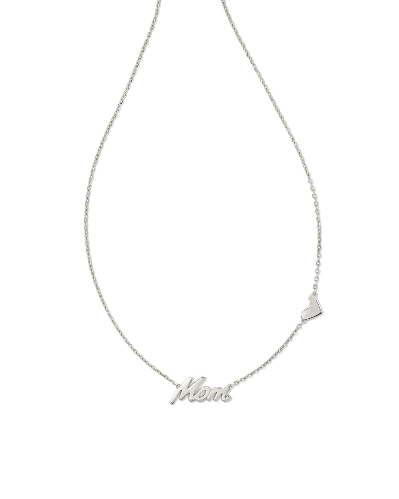 Mom Pendant Necklace in Sterling Silver image number 1