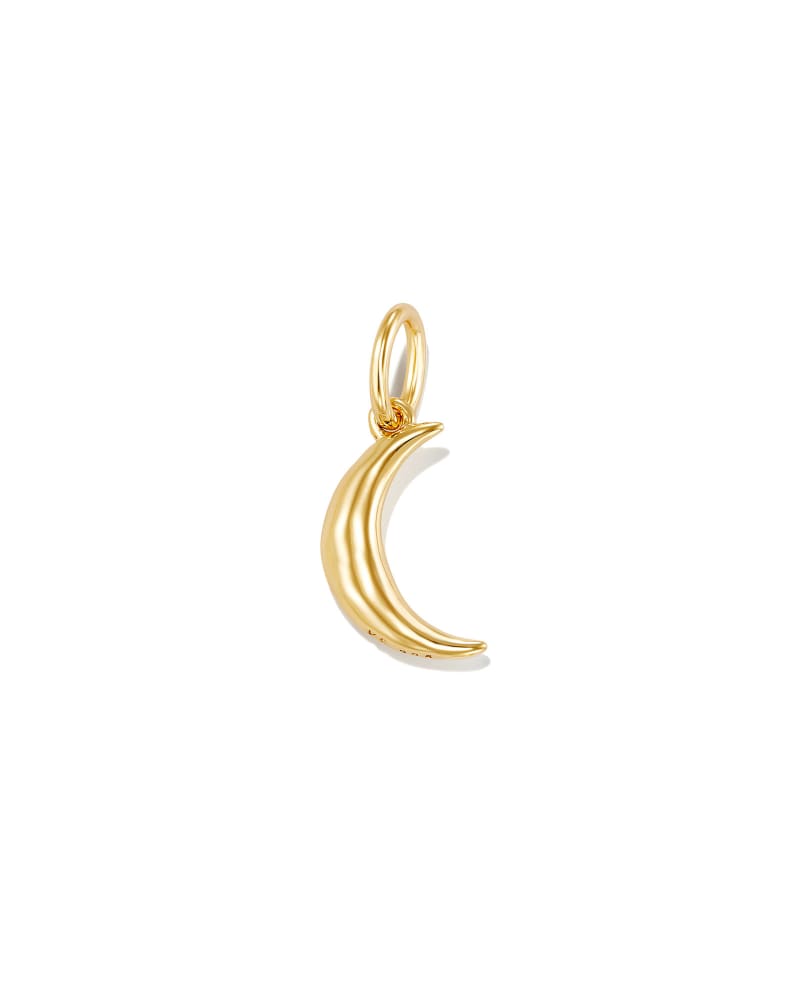 Moon Charm in 18k Gold Vermeil image number 0