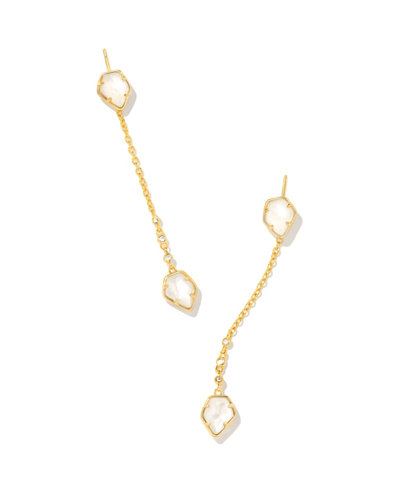 Tessa Gold Ear Jacket in Rock Crystal Illusion image number 0