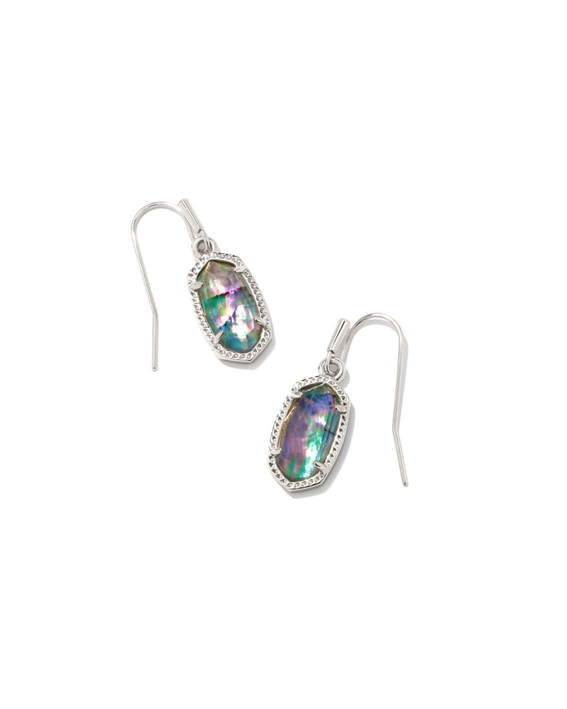 Lee Silver Drop Earrings in Lilac Abalone image number 0