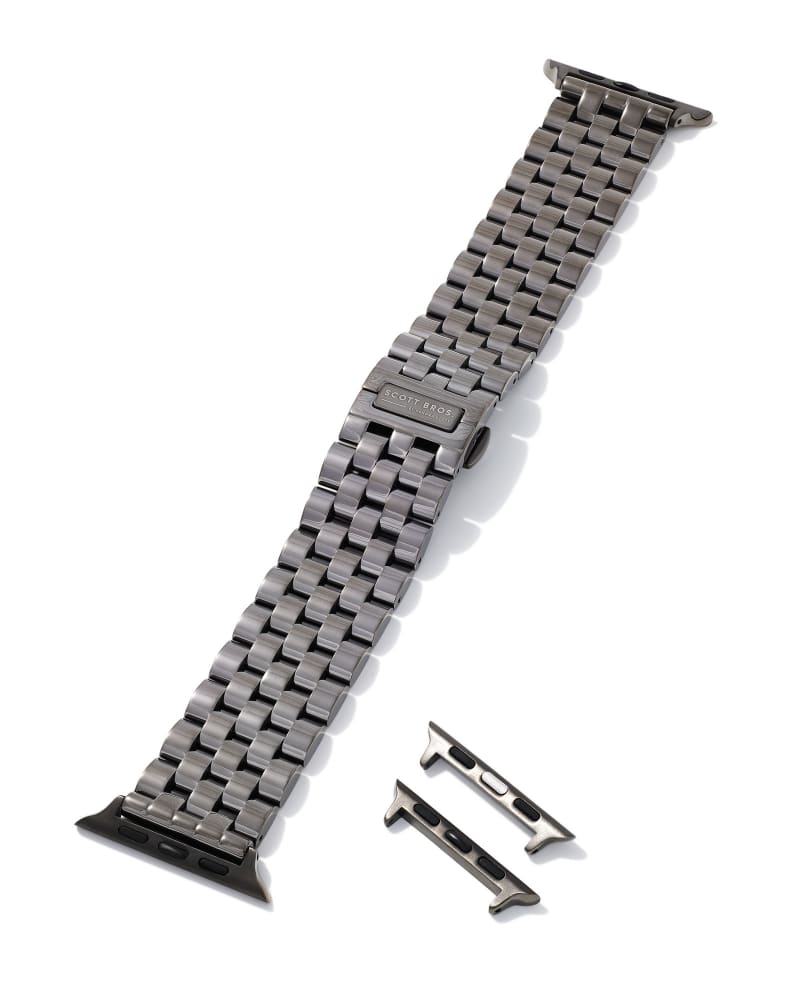 Beck 5 Link Watch Band in Gunmetal Stainless Steel image number 3
