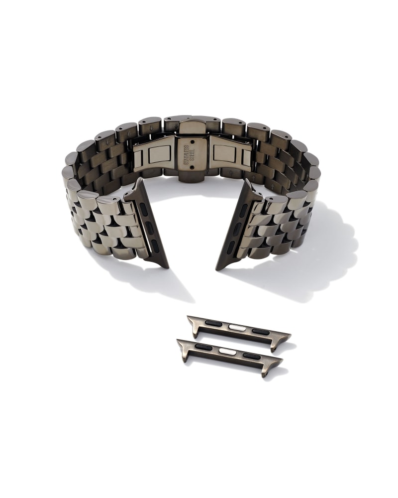 Beck 5 Link Watch Band in Gunmetal Stainless Steel image number 1