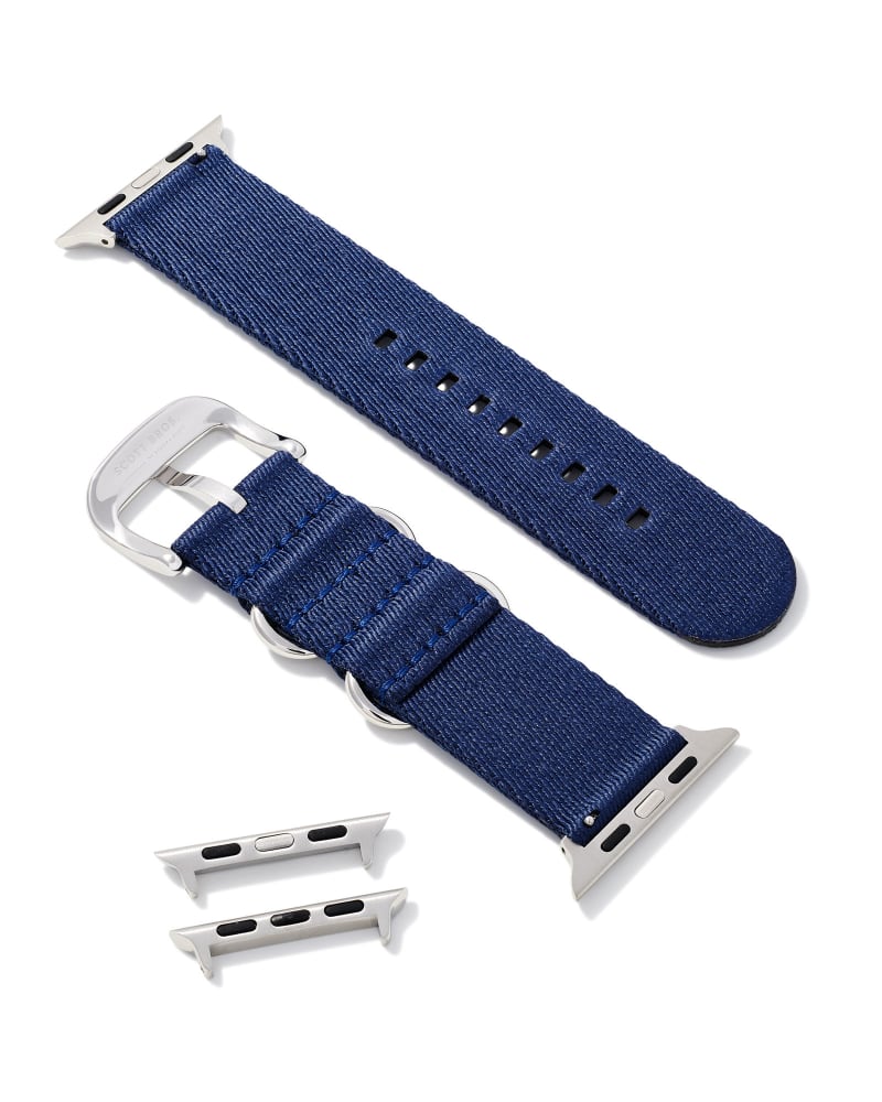 Kenneth Nylon Watch Band in Navy image number 1