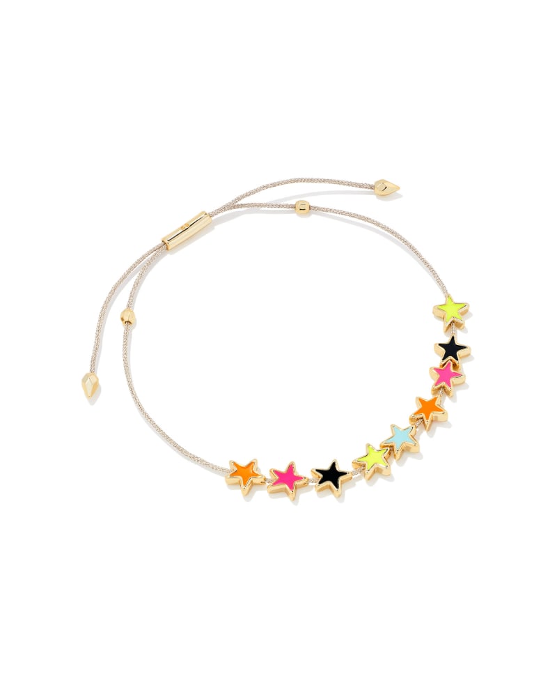 Sloane Gold Star Friendship Bracelet in Multi Mix image number 0