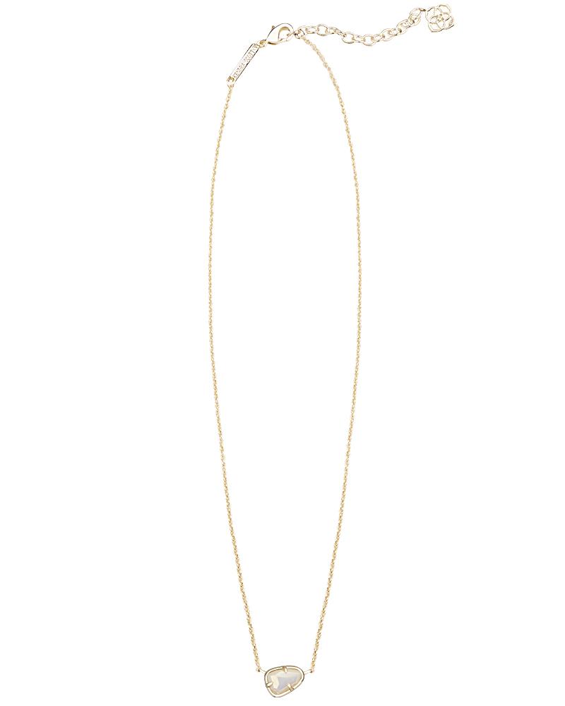 Hayden Gold Pendant Necklace in White | Kendra Scott