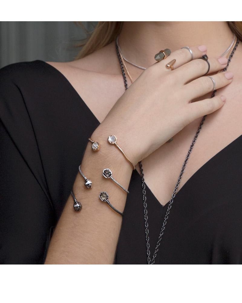 Jamie Pinch Cuff Bracelet in Rose Gold image number 0