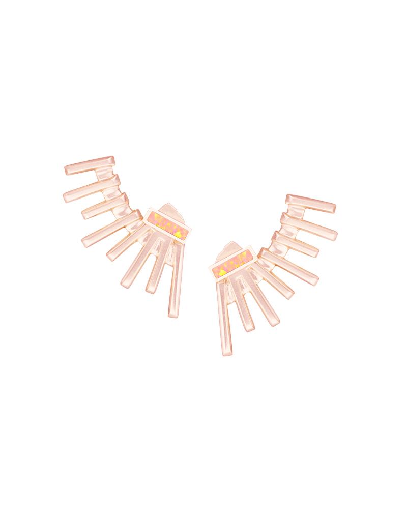 Kellen Ear Jackets in Coral Kyocera Opal image number 0