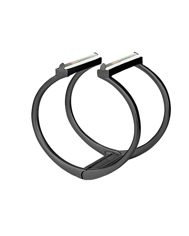 Gavin Cuff Bracelet in Black Pearl image number 3