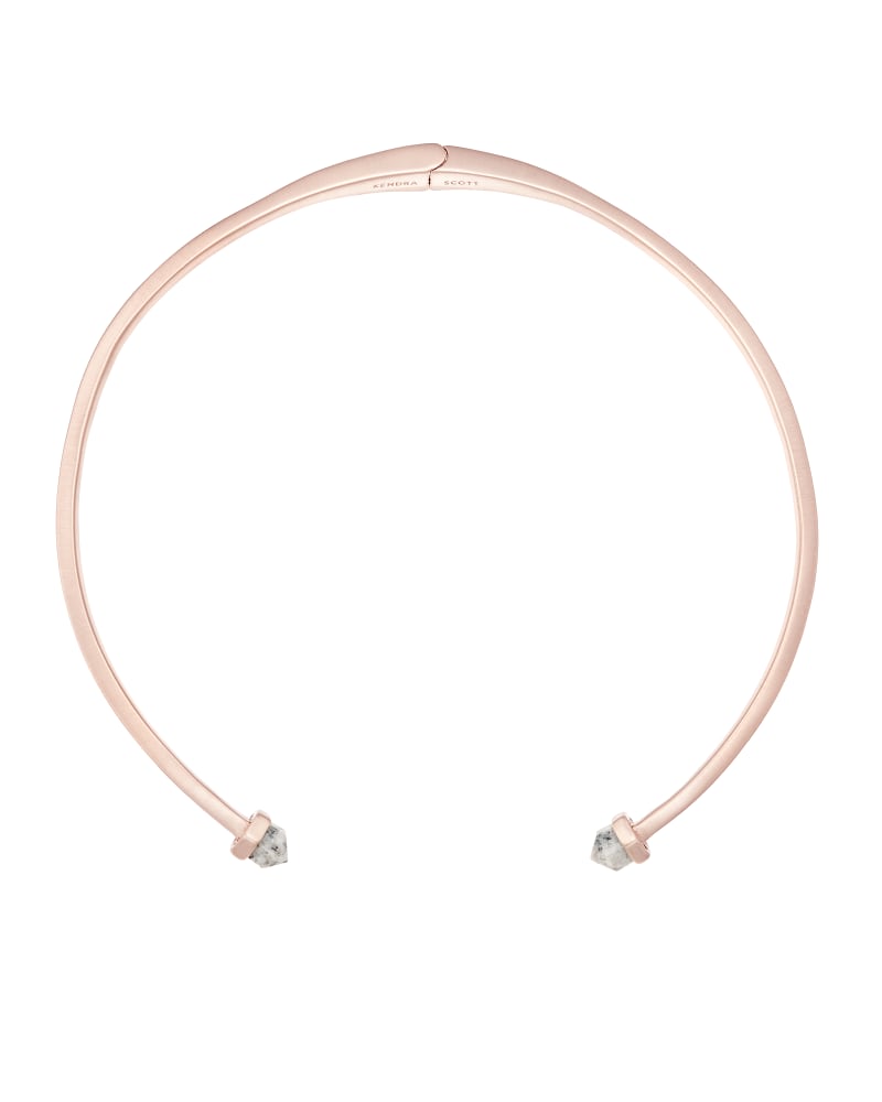 Adelyn Choker Necklace in Rose Gold 