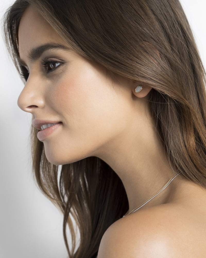 Amelee Earrings in Pave Diamond and 14k Rose Gold image number 1
