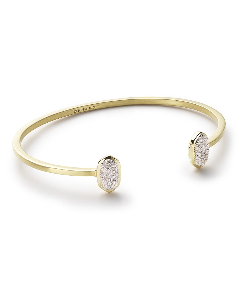 Elias Cuff Bracelet in Pave Diamond and 14k Yellow Gold image number 0